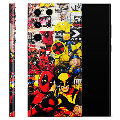 Spidy Wolverine 3D Embossed Phone Skin