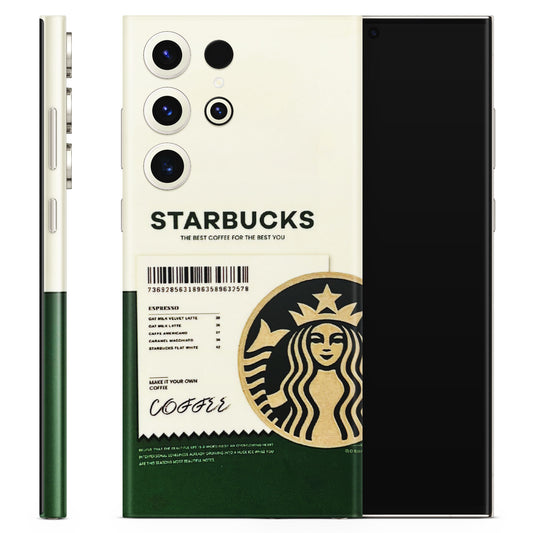 Starbucks Barcode 3D Embossed Phone Skin