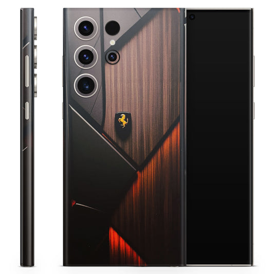 Lambo Beauty Wood Pattern Sober Matte Finish Phone Skin