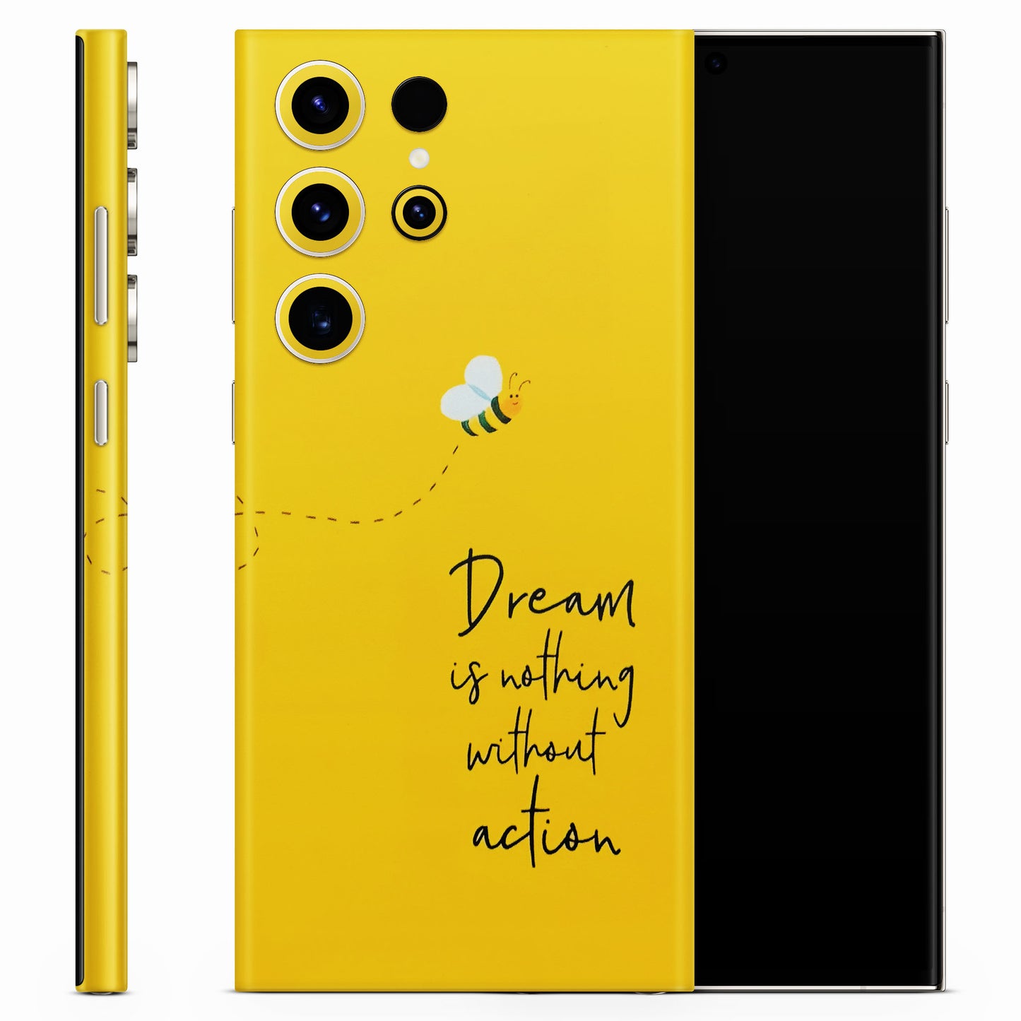 Dream Is Nothing Without Action Matte Finish Phone Skin