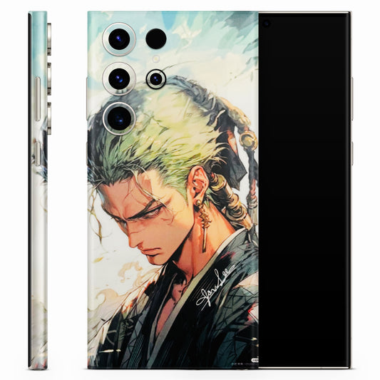 New Roronoa Zoro One Picece Anime Matte Finish Phone Skin