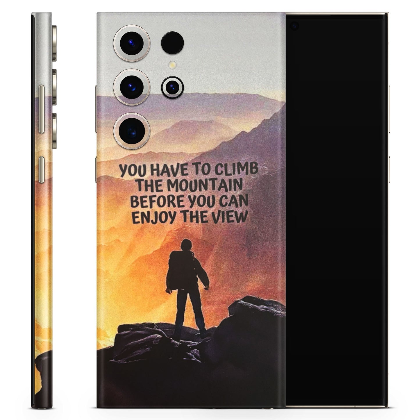 Motivational Hiking Mountain Matte Finish Phone Skin