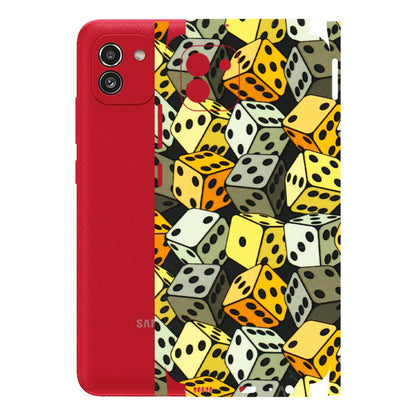 Samsung A/S Series Phone Skins (All Models) - Dices Of Life - 3D Embossed Finish (L-04) Samsung Galaxy A03