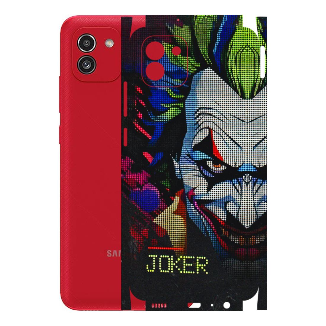 Samsung A/S Series Phone Skins (All Models) - Joker Dot Matrix - 3D Embossed Finish (L-08) Samsung Galaxy A03