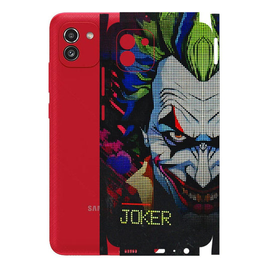 Samsung A/S Series Phone Skins (All Models) - Joker Dot Matrix - 3D Embossed Finish (L-08) Samsung Galaxy A03