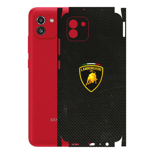 Samsung A/S Series Phone Skins (All Models) - Dotted Lambo - 3D Embossed Finish (L-105) Samsung Galaxy A03