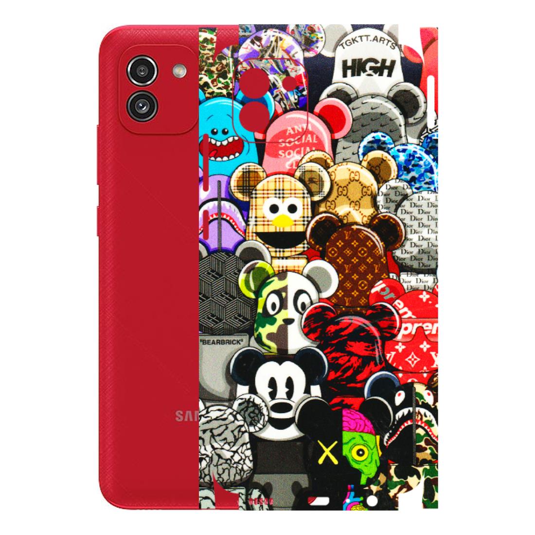 Samsung A/S Series Phone Skins (All Models) - More Mickey Mouses - 3D Embossed Finish (L-118) Samsung Galaxy A03