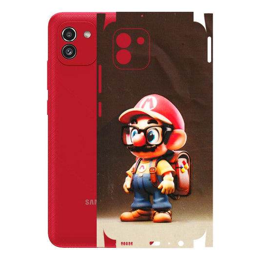 Samsung A/S Series Phone Skins (All Models) - Little Mario - 3D Embossed Finish (L-119) Samsung Galaxy A03