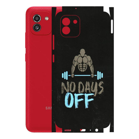 Samsung A/S Series Phone Skins (All Models) - Gym Lover - 3D Embossed Finish (L-127) Samsung Galaxy A03