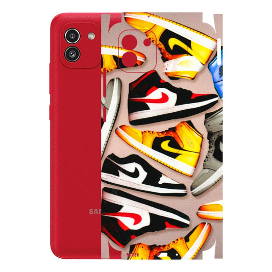 Samsung A/S Series Phone Skins (All Models) - Sneaker Lover - 3D Embossed Finish (L-135) Samsung Galaxy A03
