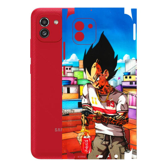 Samsung A/S Series Phone Skins (All Models) - Vegeta - 3D Embossed Finish (L-136) Samsung Galaxy A03
