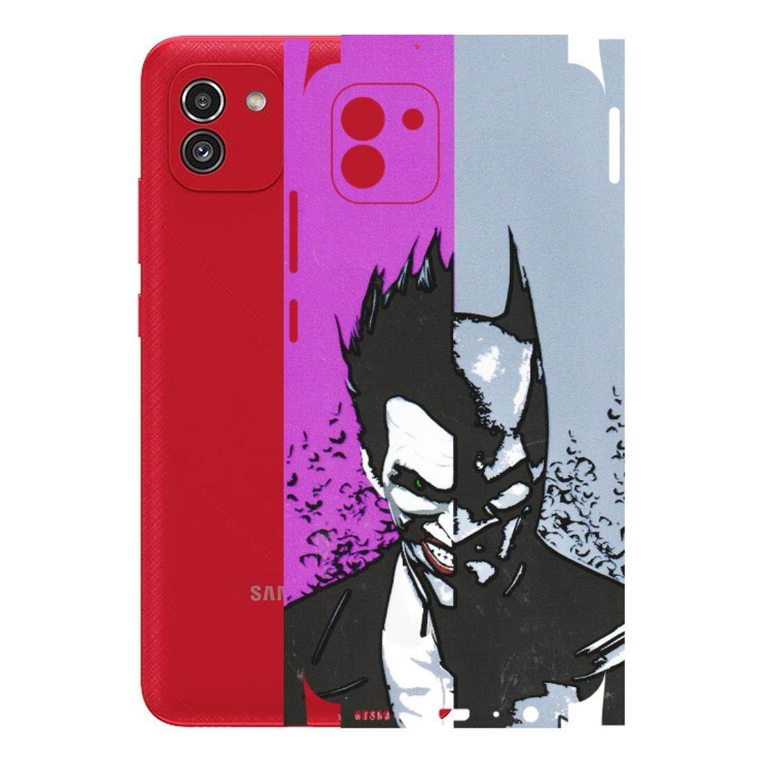 Samsung A/S Series Phone Skins (All Models) - Batman & Joker - 3D Embossed Finish (L-143) Samsung Galaxy A03