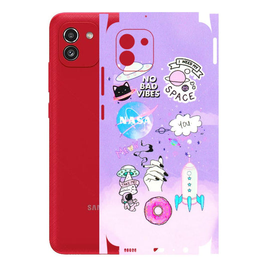 Samsung A/S Series Phone Skins (All Models) - I Need My Nasa Skin - 3D Embossed Finish (L-149) Samsung Galaxy A03