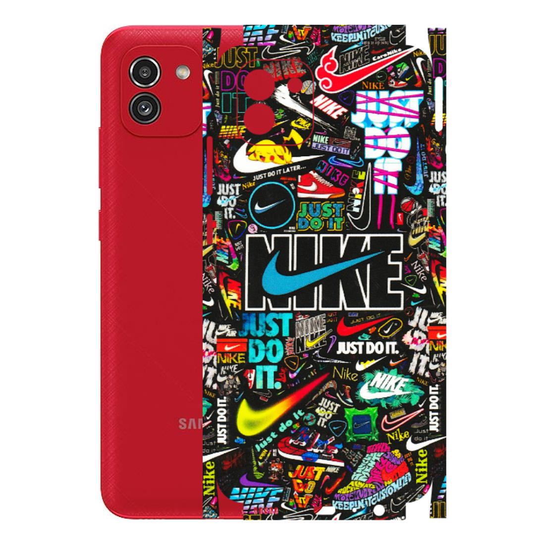 Samsung A/S Series Phone Skins (All Models) - Just Do It Doodles - 3D Embossed Finish (L-166) Samsung Galaxy A03