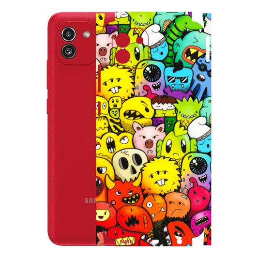 Samsung A/S Series Phone Skins (All Models) - Angry Funkies - 3D Embossed Finish (L-169) Samsung Galaxy A03
