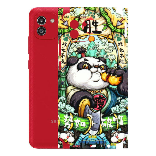 Samsung A/S Series Phone Skins (All Models) - Royal Rich Panda - 3D Embossed Finish (L-170) Samsung Galaxy A03
