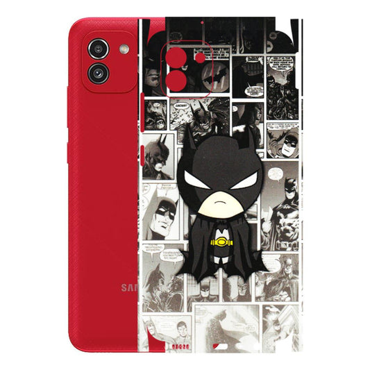 Samsung A/S Series Phone Skins (All Models) - Toon Batman - 3D Embossed Finish (L-182) Samsung Galaxy A03