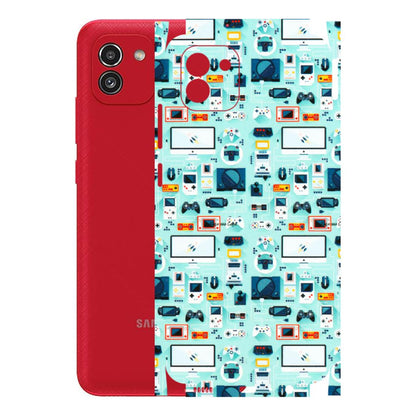 Samsung A/S Series Phone Skins (All Models) - Gadgets Doodle - 3D Embossed Finish (L-184) Samsung Galaxy A03