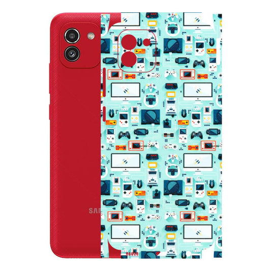 Samsung A/S Series Phone Skins (All Models) - Gadgets Doodle - 3D Embossed Finish (L-184) Samsung Galaxy A03