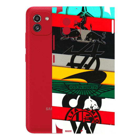 Samsung A/S Series Phone Skins (All Models) - Multi Designer Brands - 3D Embossed Finish (L-187) Samsung Galaxy A03