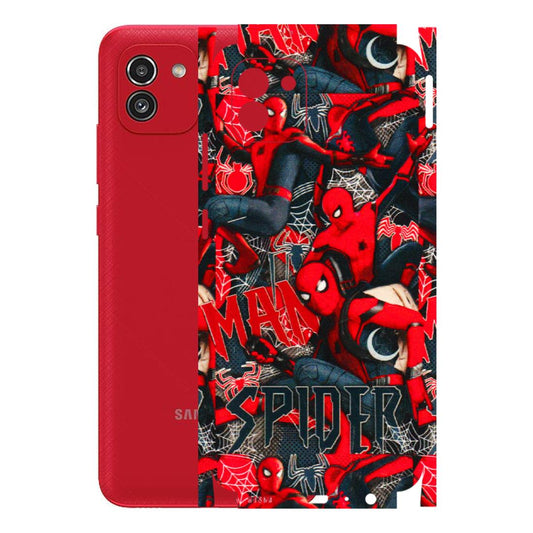 Samsung A/S Series Phone Skins (All Models) - SpiderMan Cool - 3D Embossed Finish (L-188) Samsung Galaxy A03