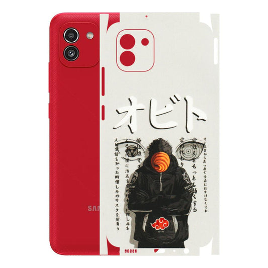 Samsung A/S Series Phone Skins (All Models) - Obito Anime Eye - 3D Embossed Finish (L-19) Samsung Galaxy A03