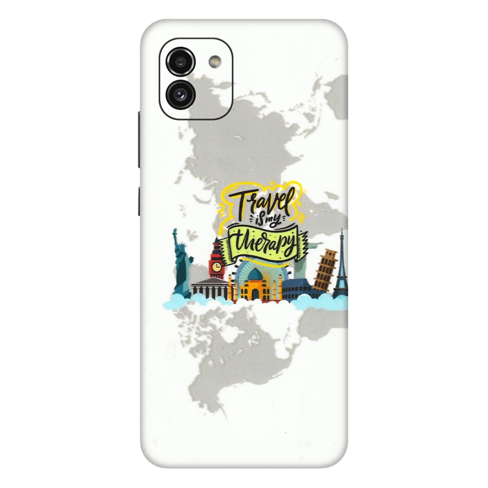 Samsung A/S Series Phone Skins (All Models) - Travel Therapy - 3D Embossed Finish (L-199) Samsung Galaxy A03