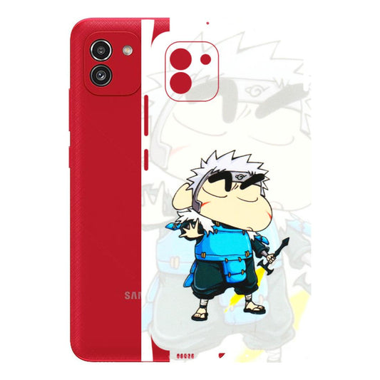 Samsung A/S Series Phone Skins (All Models) - Angry Young Shinchan - 3D Embossed Finish (L-226) Samsung Galaxy A03