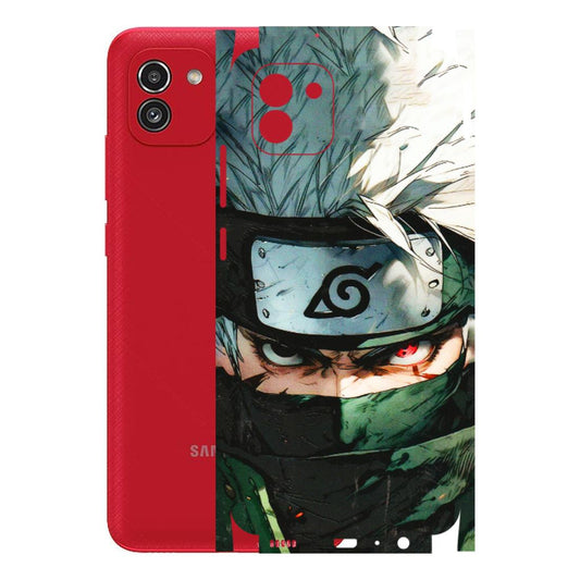 Samsung A/S Series Phone Skins (All Models) - Kakashi Red Eye Focus - 3D Embossed Finish (L-227) Samsung Galaxy A03
