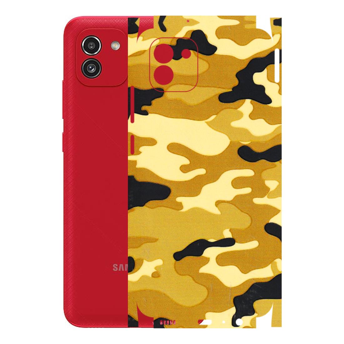 Samsung A/S Series Phone Skins (All Models) - Indian Camo - 3D Embossed Finish (L-228) Samsung Galaxy A03