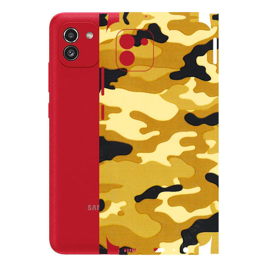 Samsung A/S Series Phone Skins (All Models) - Indian Camo - 3D Embossed Finish (L-228) Samsung Galaxy A03