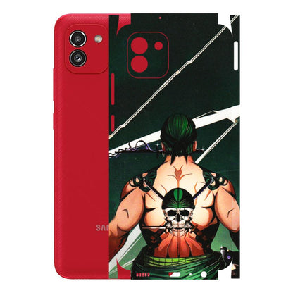 Samsung A/S Series Phone Skins (All Models) - Zoro Anime - 3D Embossed Finish (L-23) Samsung Galaxy A03