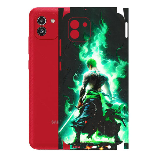 Samsung A/S Series Phone Skins (All Models) - Zoro Sword - 3D Embossed Finish (L-241) Samsung Galaxy A03