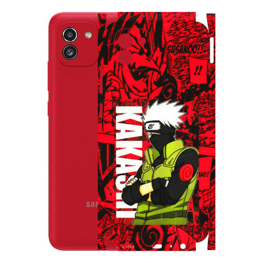 Samsung A/S Series Phone Skins (All Models) - Kakashi Red Anime - 3D Embossed Finish (L-251) Samsung Galaxy A03