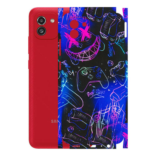 Samsung A/S Series Phone Skins (All Models) - Gamers Paradise - 3D Embossed Finish (L-258) Samsung Galaxy A03