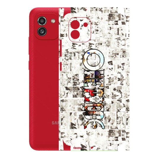 Samsung A/S Series Phone Skins (All Models) - One Piece Manga - 3D Embossed Finish (L-26) Samsung Galaxy A03