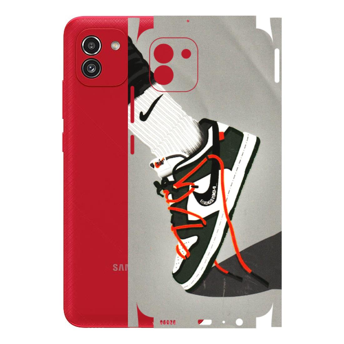 Samsung A/S Series Phone Skins (All Models) - New Grey Sneaker - 3D Embossed Finish (L-261) Samsung Galaxy A03