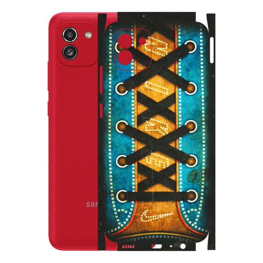 Samsung A/S Series Phone Skins (All Models) - Sneakers Lover Nike - 3D Embossed Finish (L-262) Samsung Galaxy A03