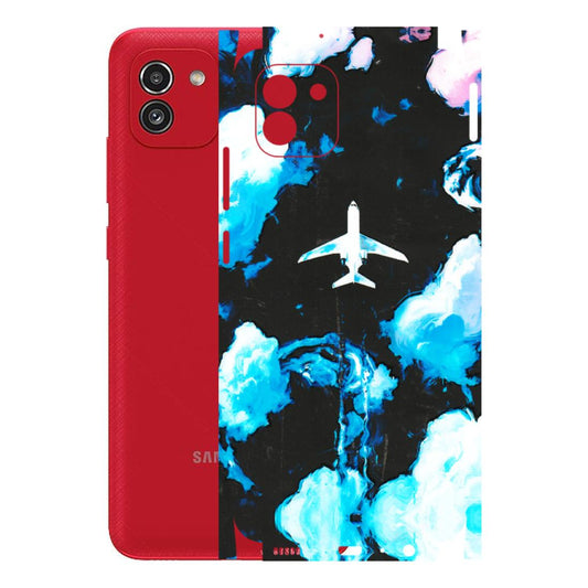 Samsung A/S Series Phone Skins (All Models) - Travel In Airline - 3D Embossed Finish (L-264) Samsung Galaxy A03