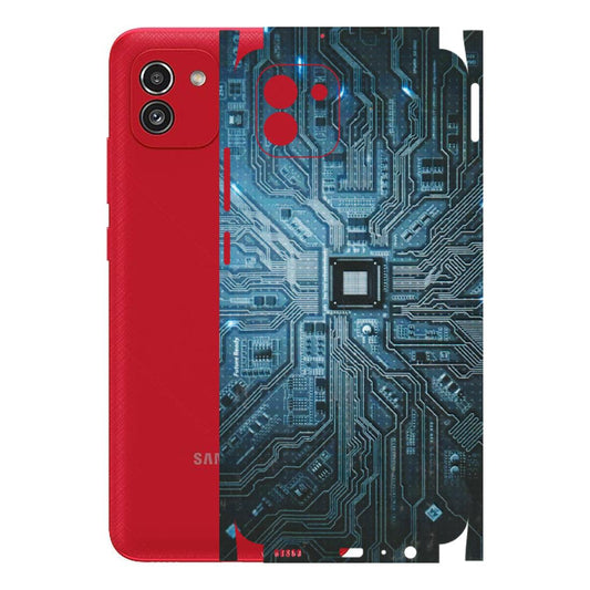 Samsung A/S Series Phone Skins (All Models) - Original Circuit - 3D Embossed Finish (L-267) Samsung Galaxy A03