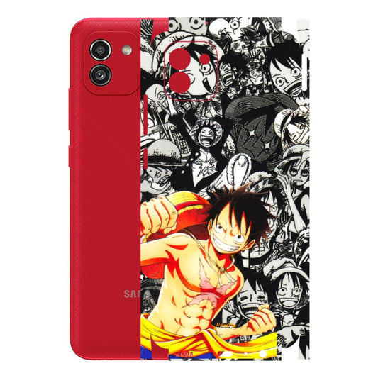 Samsung A/S Series Phone Skins (All Models) - Anime Comics Games Doodles - 3D Embossed Finish (L-27) Samsung Galaxy A03