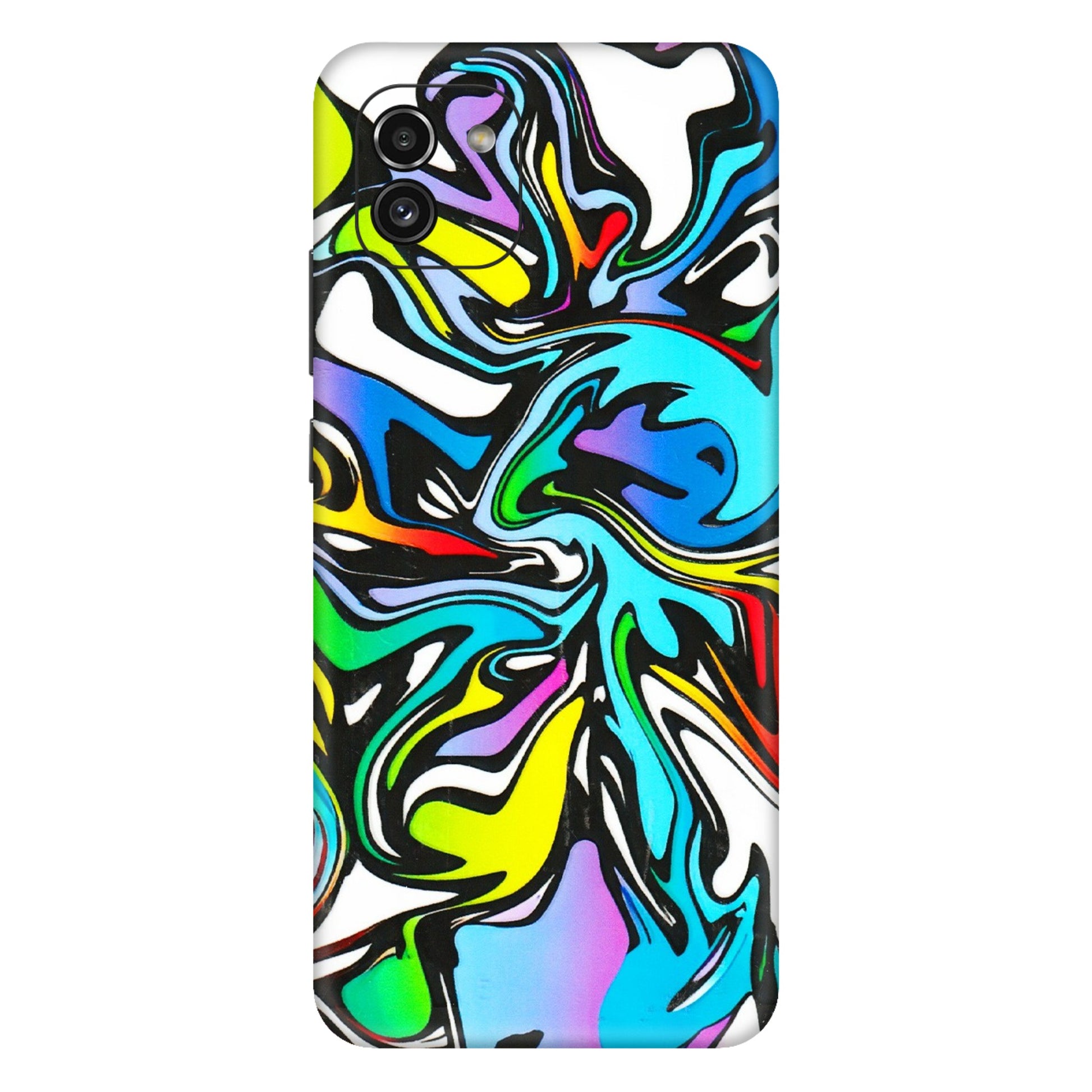 Samsung A/S Series Phone Skins (All Models) - Abstract Colour Paints - 3D Embossed Finish (L-271) Samsung Galaxy A03