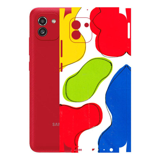 Samsung A/S Series Phone Skins (All Models) - RGB Colour Paint - 3D Embossed Finish (L-284) Samsung Galaxy A03