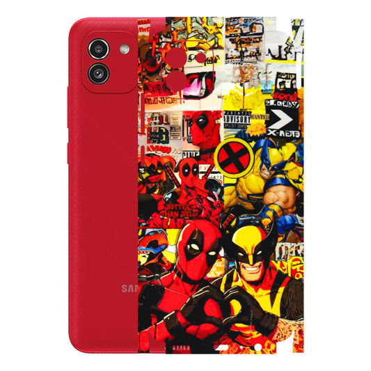 Samsung A/S Series Phone Skins (All Models) - Spidy Wolverine - 3D Embossed Finish (L-310) Samsung Galaxy A03