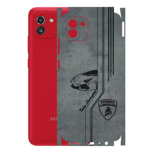 Samsung A/S Series Phone Skins (All Models) - New Lamborgini Aventador - 3D Embossed Finish (L-321) Samsung Galaxy A03