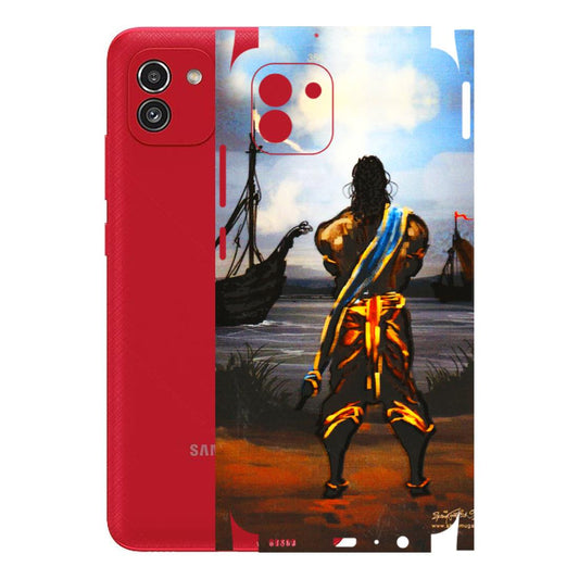 Samsung A/S Series Phone Skins (All Models) - Heavenly God Figure - 3D Embossed Finish (L-34) Samsung Galaxy A03