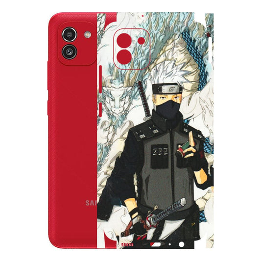 Samsung A/S Series Phone Skins (All Models) - Kakashi Hatake Naruto Anime - 3D Embossed Finish (L-46) Samsung Galaxy A03