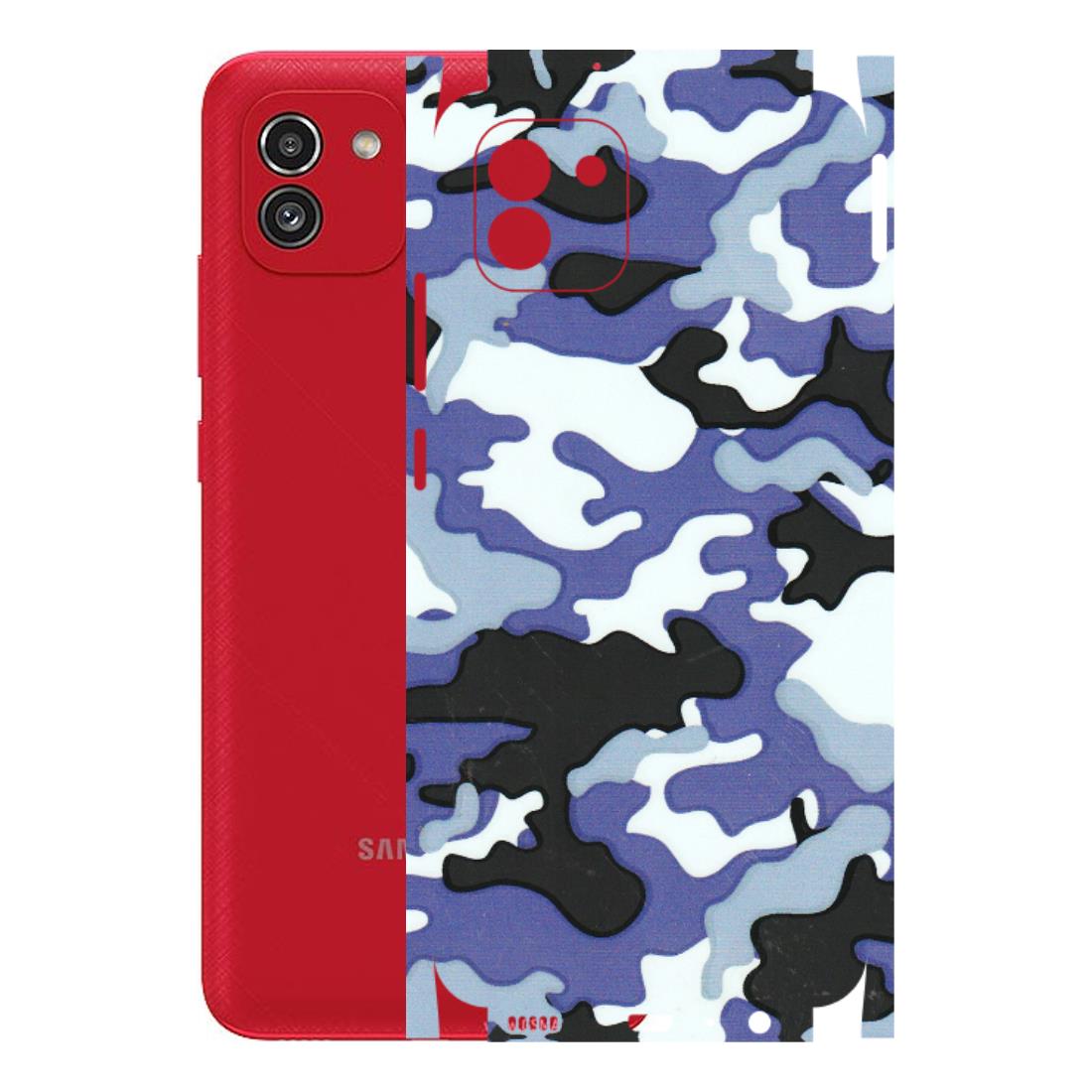 Samsung A/S Series Phone Skins (All Models) - Powerfull Military Camoflauge - 3D Embossed Finish (L-49) Samsung Galaxy A03