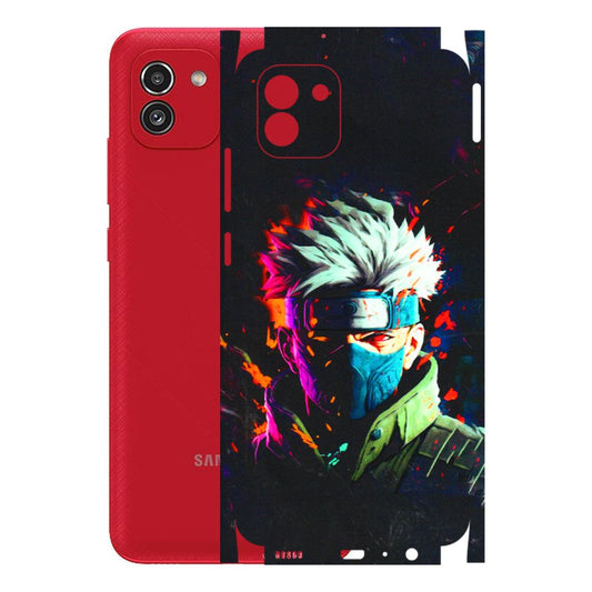 Samsung A/S Series Phone Skins (All Models) - Anime Cool Character - 3D Embossed Finish (L-59) Samsung Galaxy A03