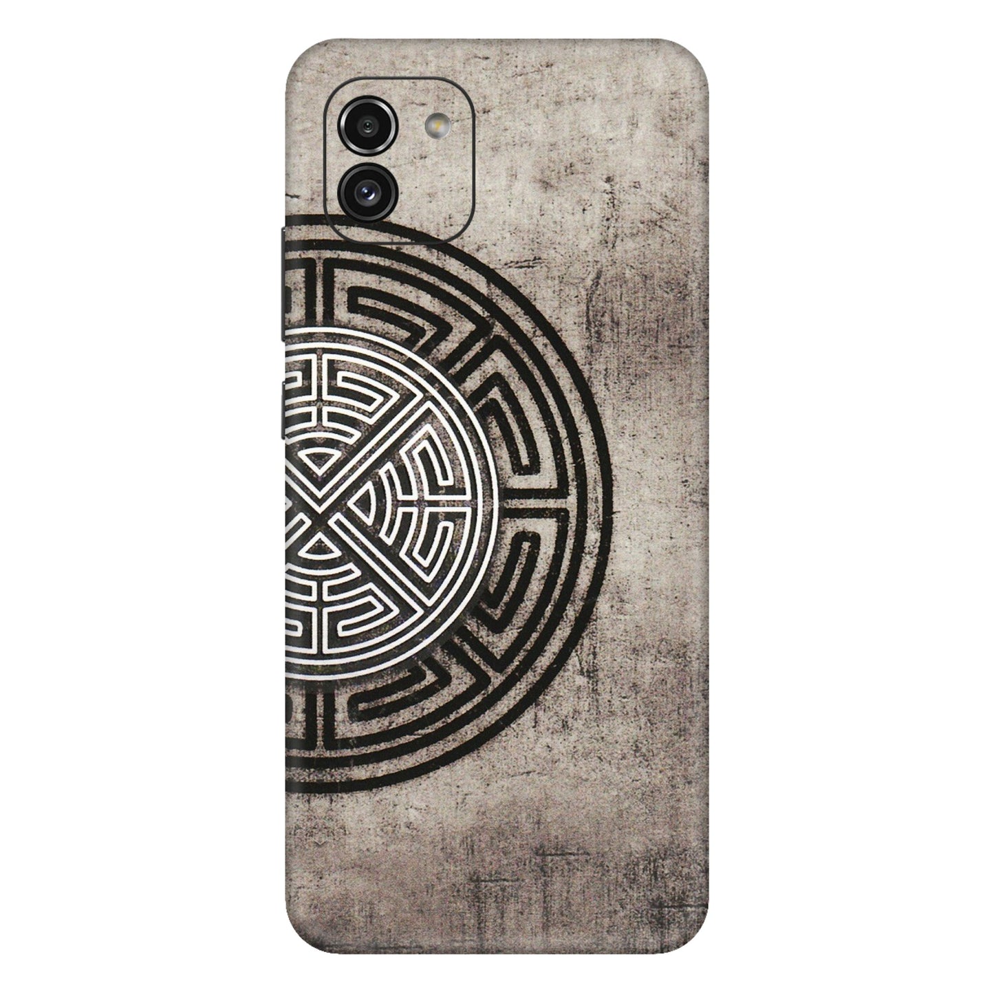 Samsung A/S Series Phone Skins (All Models) - Mysterious Circular Design - 3D Embossed Finish (L-63) Samsung Galaxy A03